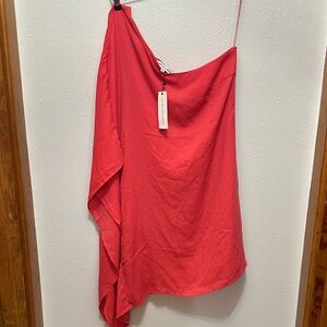 Elegant Red Women's asymmetric dress sz m